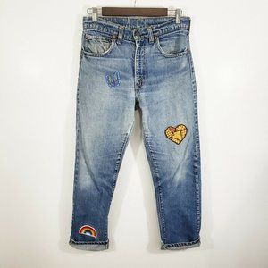 Levis  High Waisted Vintage Patch Jeans